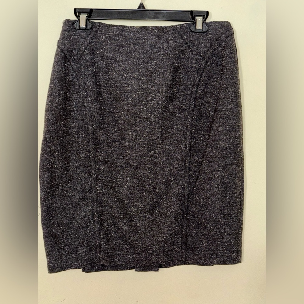 BCX Charcoal Tweed Skirt